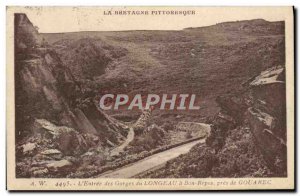 Old Postcard L & # 39entree Gorge has longeau Bon Repos near Gouarec