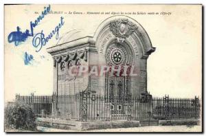 Old Postcard Army War of 1870 Le Bourget Monument vault