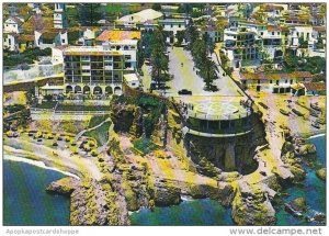 Spain Malaga Nerja Balcony Of Europe Aerial View