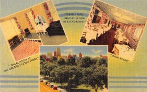 Memphis Tennessee George Vincent Hotel Multiview Antique Postcard K28967