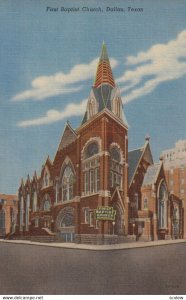 DALLAS , Texas , 1930-40s ; First Baptist Church