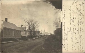 South Thomaston Maine ME Street Scene c1905 Real Photo Postcard