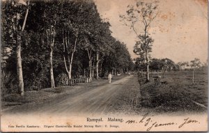 Indonesia Rampal Malang Vintage Postcard C136