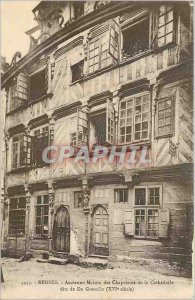 Postcard Old Rennes Ancient House of Chaplains of the Cathedral called Dugues...