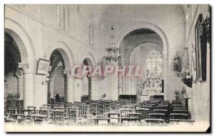 Old Postcard The Miss Bouchard Saint Gilles Interior of the Church