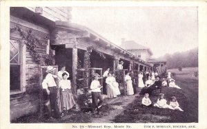 c1910 Postcard; Missouri Row, Monte Ne Health Resort, Rogers AR Benton County
