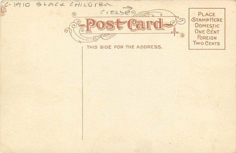 Black Children River Lamp Mississippi 1910 Postcard 23 Dog Waterfront 