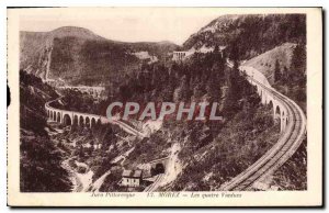 Old Postcard Picturesque Jura Morez four viaducts