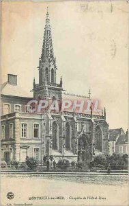 Old Postcard Montreuil sur Mer Chapel of the Hotel Dieu