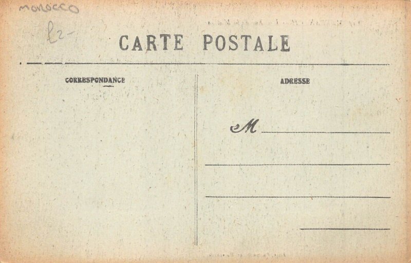 Morocco Marrakesh Medina Street ethnic vintage postcard