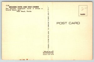 Palm Beach  Florida  Breakers Hotel & Golf Course    Postcard