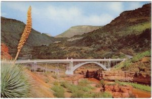 US Highway 60 Bridge, Salt River Canyon, Arizona, Vintage Chrome Postcard