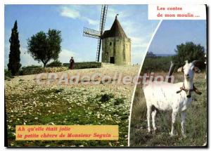 Postcard Modern Lumiere de Provence At the edge of the Alpilles the mill of A...