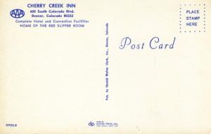 Red Slipper Lounge Cherry Creek Inn Denver CO Colorado Unused Postcard D26