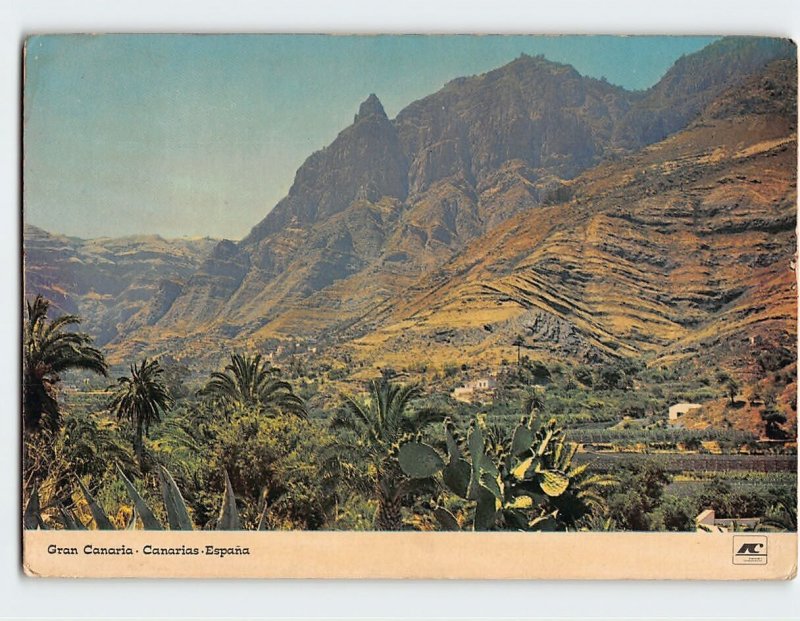 Postcard Valley de Agaete, Gran Canaria, Spain