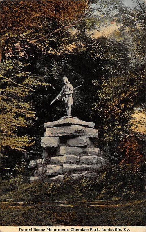 Daniel Boone Monument Cherokee Parkway Louisville KY