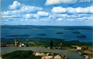 Bar Harbor Porcupine Islands View Summit Cadillac Acadia National Park Postcard