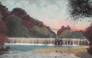 Baltimore Maryland Waterfall Tinted Real Photo Vintage Postcard AA54040