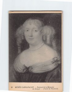 Postcard Portrait de la Marquise de Sévigné, Musée Carnavalet, Paris, France