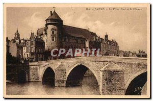 Laval Old Postcard The old bridge and castle