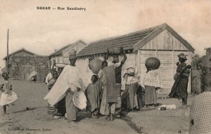 Senegal Dakar Rue Saudinéry Vintage Postcard 08.97