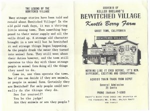 Knott's Berry Farm Ghost Town Bewitched Village Buena Park California