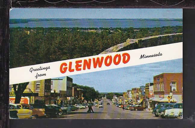 Greetings From Glenwood,MN Postcard 