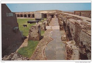 CHARLESTON, South Carolina, 1940-1960´s; Fort Sumter, Civil War Guns And Ruins