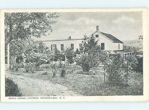 W-border COTTAGE SCENE Kenoza Lake In Catskills - Near Liberty NY AE3066