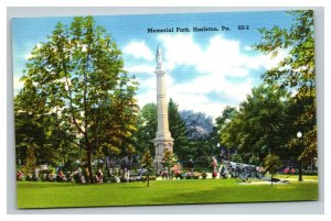 Vintage 1940's Postcard Memorial Park Tower Cemetery Hazleton Pennsylvania