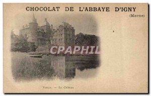 Postcard Old Chocolate Advertisement of & # & # 39Igny 39Abbaye of Vizille Th...