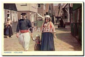 Postcard Old Marken Holland Folklore