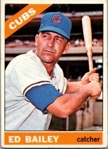 1966 Topps Baseball Card Ed Bailey Chicago Cubs sk1939