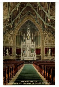 VT - Bennington. St. Francis de Sales Church, Interior