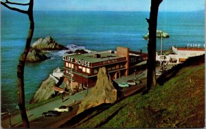 Vtg 1950s Cliff House and Seal Rocks San Francisco California CA Postcard