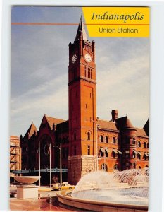Postcard Union Station Indianapolis Indiana USA
