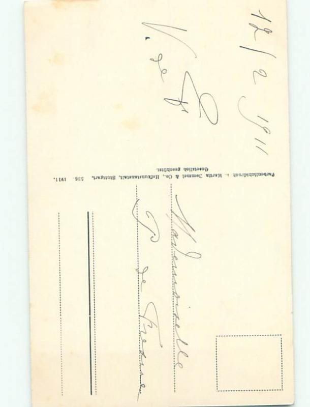 Very Old Foreign Postcard BEAUTIFUL FLOWERS SCENE AA4899