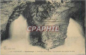 Old Postcard The Dauphine Sassenage Interior of tanks Cascade Four Ponds