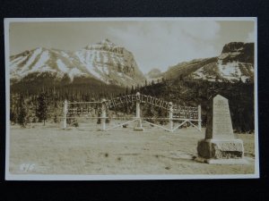 Canada ALBERTA THE GREAT DIVIDE Canadian Rockies - Old RP Postcard by B. Harmon