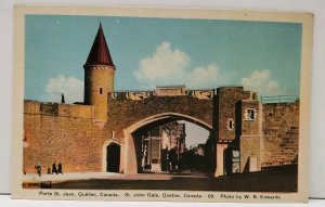 Canada St Louis Gate, La Porte St., Louis Quebec Postcard A8