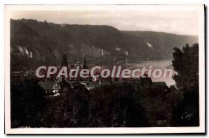 Postcard Old Bouille the general view of the city and the Seine