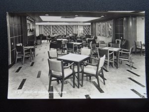 Shipping P & O LINER - IBERIA 1ST CLASS VERANDAH CAFE c1950's RP Postcard