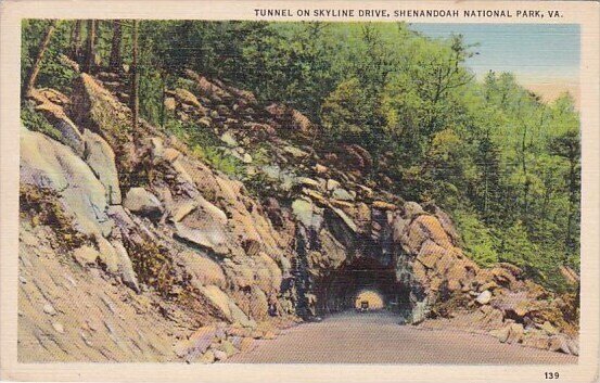 Tunnel On Skyline Drive Shenandoah National Park Virginia