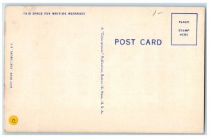 c1940's United States Post Office Building Plattsburg North Carolina Postcard