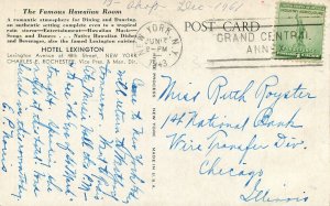 1943 New York Hotel Lexington Hawaiian Room Interior Hilide Postcard 22-11542