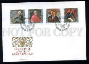 210363 Liechtenstein Paintings famous guests FDC