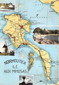 br108489 noirmoutier ile aux mimosas france map carte geographique