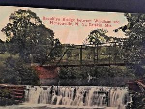 Postcard Brooklyn Bridge between Windham and Hensonville, Catskill Mtns,  NY  W1