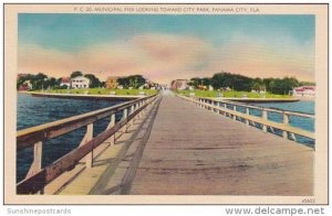 Florida Panama City Municipal Pier Looking Toward City Park