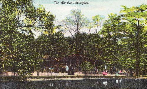 Nottingham Aboretum Park Vintage Postcard